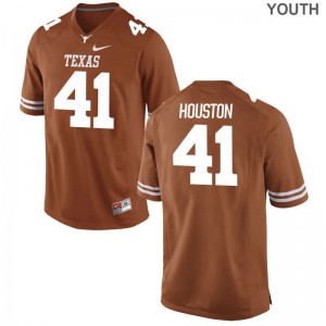 Texas Longhorns Game Tristian Houston For Kids Orange Jerseys S-XL