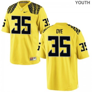 Troy Dye Youth(Kids) Oregon Ducks Jersey Gold Limited College Jersey