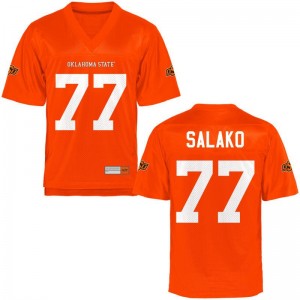 Mens Game Orange Oklahoma State Cowboys Jerseys Victor Salako