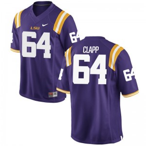 William Clapp Louisiana State Tigers Player Jerseys For Men Game Jerseys - Purple