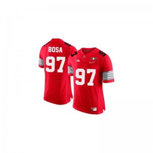 Ohio State Joey Bosa Jerseys S-2XL Womens Limited - #97 Red Diamond Quest 2015 Patch