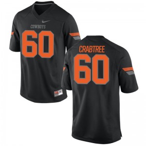 Zachary Crabtree Oklahoma State Jersey S-3XL For Men Game - Black