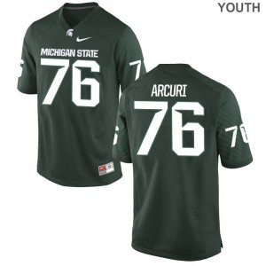 AJ Arcuri Spartans Green Game Youth Jerseys