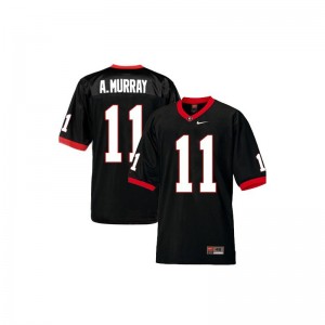 Georgia Player Aaron Murray Limited Jerseys Black For Women