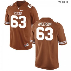 Longhorns Player Jersey of Alex Anderson Youth Orange Limited