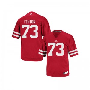 Wisconsin Badgers Player Jerseys of Alex Fenton Red Authentic Mens