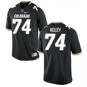 University of Colorado Mens Black Game Alex Kelley Jersey S-3XL