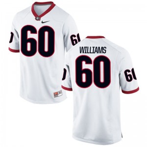 Allen Williams Mens Football Jerseys Limited University of Georgia - White