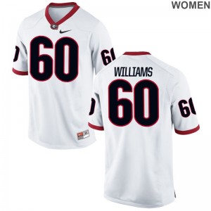 White Limited Allen Williams Jerseys For Women UGA Bulldogs