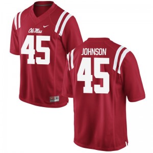 Amani Johnson Ole Miss Jerseys S-3XL Mens Red Game