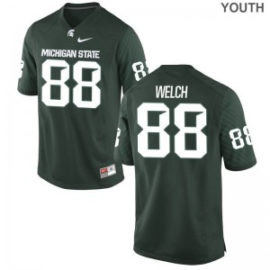 MSU Andre Welch Football Jerseys Green Game Youth