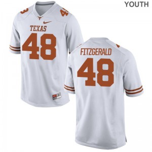 S-XL UT Andrew Fitzgerald Jersey High School Youth(Kids) Game White Jersey