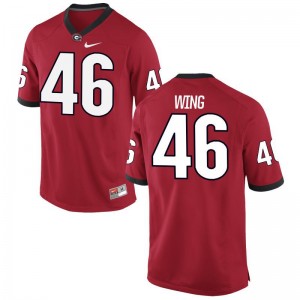Andrew Wing University of Georgia Player Jersey Red Game For Men