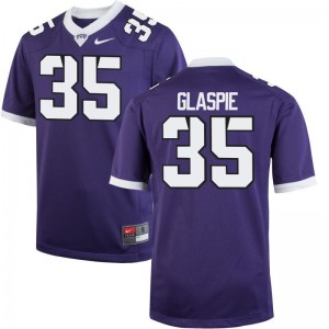 Texas Christian Player Armanii Glaspie Game Jersey Purple For Men