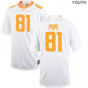 Tennessee Youth Limited Austin Pope Jerseys - White