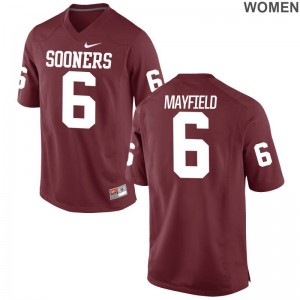 Oklahoma Sooners Limited Baker Mayfield For Women Jerseys - Crimson
