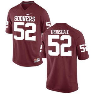 Oklahoma Sooners Beau Trousdale Jersey S-3XL Crimson For Men Game