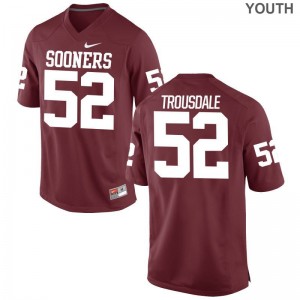 Beau Trousdale Youth Jersey S-XL Game OU Sooners - Crimson
