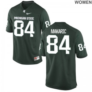 Michigan State Spartans Jerseys Brock Makaric Green Limited For Women