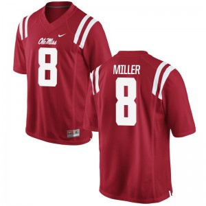 Game C.J. Miller Football Jersey Ole Miss Rebels Mens - Red