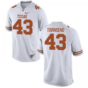 Texas Longhorns Player Cameron Townsend Game Jersey White Mens