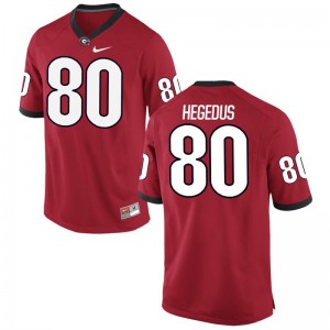 Charlie Hegedus Georgia Jerseys For Men Game Red