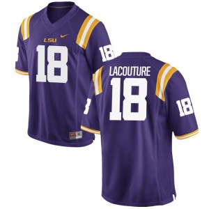 Tigers Christian LaCouture Jerseys Purple Game Mens