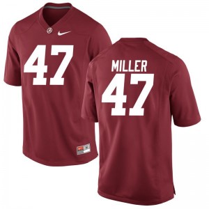 Mens Game Red Bama Jersey of Christian Miller