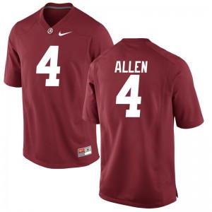 Christopher Allen Football Jersey Mens Alabama Game - Red