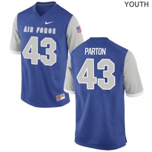 Game USAFA Colton Parton Youth(Kids) Royal Jerseys S-XL