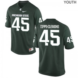 Darien Tipps-Clemons Kids Jersey S-XL Green Game Michigan State Spartans