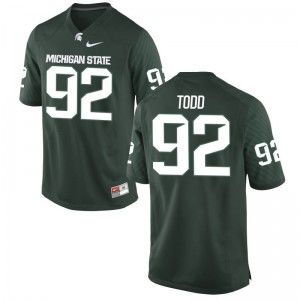 Michigan State University Player Jersey of DeAri Todd For Men Limited Green