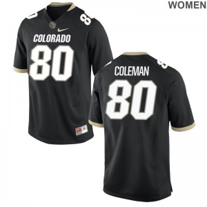 Black Womens Game UC Colorado High School Jersey of Derek Coleman