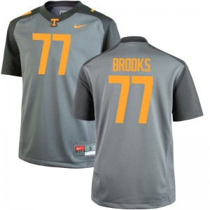 Tennessee Volunteers Devante Brooks Jersey S-3XL Gray Game For Men