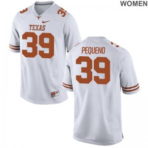 Limited Women Texas Longhorns Player Jersey Edward Pequeno - White