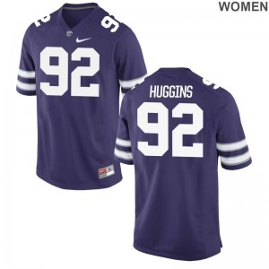 Eli Huggins Womens Jerseys S-2XL Game Kansas State University - Purple