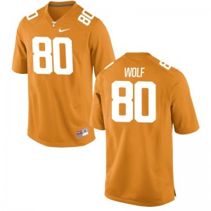 Orange Limited For Men Tennessee Volunteers Player Jerseys Eli Wolf