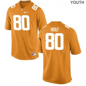 Vols Eli Wolf Jersey Youth(Kids) Game Jersey - Orange