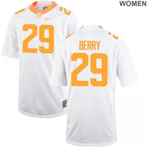 Evan Berry For Women White Alumni Jerseys Game Tennessee