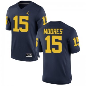 University of Michigan Men Limited Garrett Moores Football Jersey - Jordan Navy