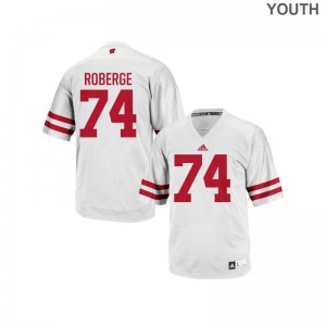 Youth(Kids) Authentic UW Jersey S-XL of Gunnar Roberge - White