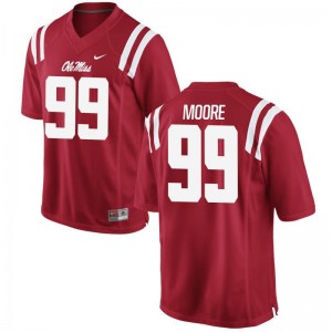 Herbert Moore Ole Miss Football Jersey Red Limited Mens Jersey