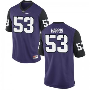 Hunter Harris Mens Purple Black Jersey Game TCU