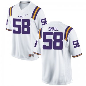LSU Tigers Jared Small White Game Men Football Jersey