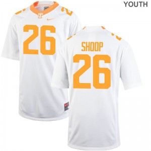 Jay Shoop Vols Youth(Kids) Jerseys White Player Game Jerseys