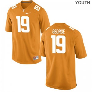 Youth(Kids) Jeff George Jerseys Orange Game UT Jerseys