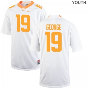 Jeff George Jersey S-XL Tennessee Volunteers Game Kids - White