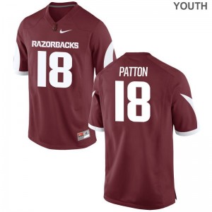Jeremy Patton Arkansas Player Jerseys Limited Youth(Kids) - Cardinal