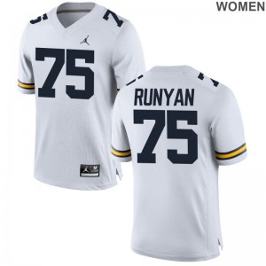 Michigan Jerseys Jon Runyan For Women Limited Jordan White