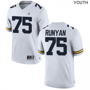 Jon Runyan University of Michigan Jerseys Limited Jordan White Youth